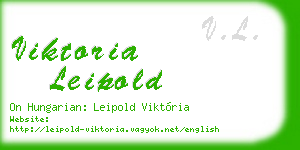 viktoria leipold business card